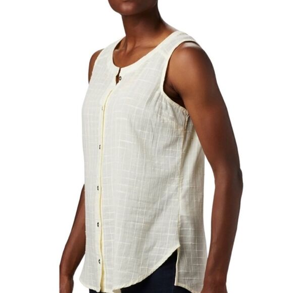 Columbia Women's XSmall Summer Ease Sleeveless Shirt - Pale Yellow - Picture 6 of 8